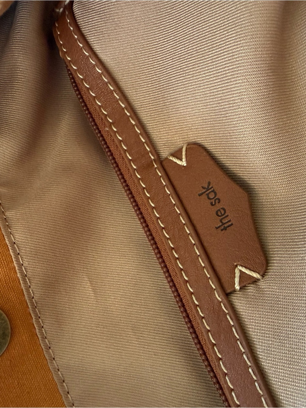 The Sak Caramel Patchwork Leather Shoulder Tote - Picture 3 of 4